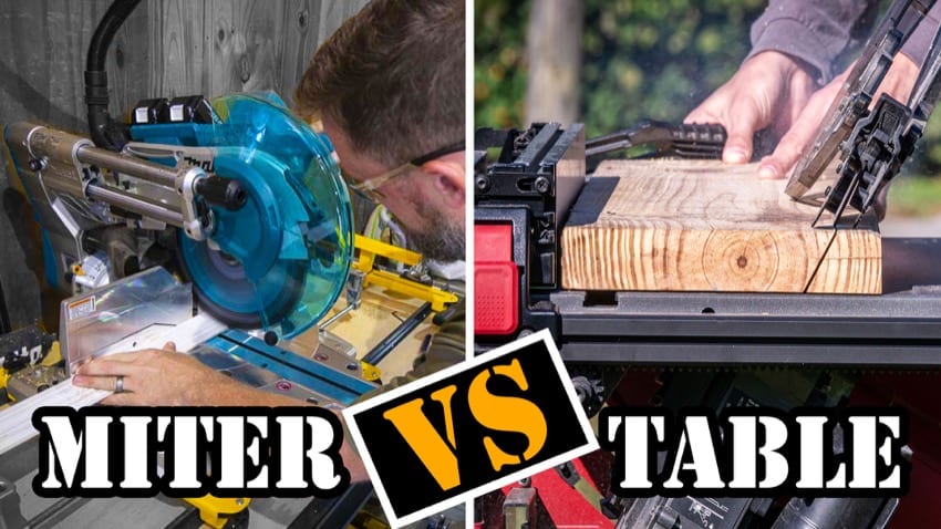 Miter Saw vs. Table Saw (What Can a Miter Saw Do that a Table Saw Can’t?)
